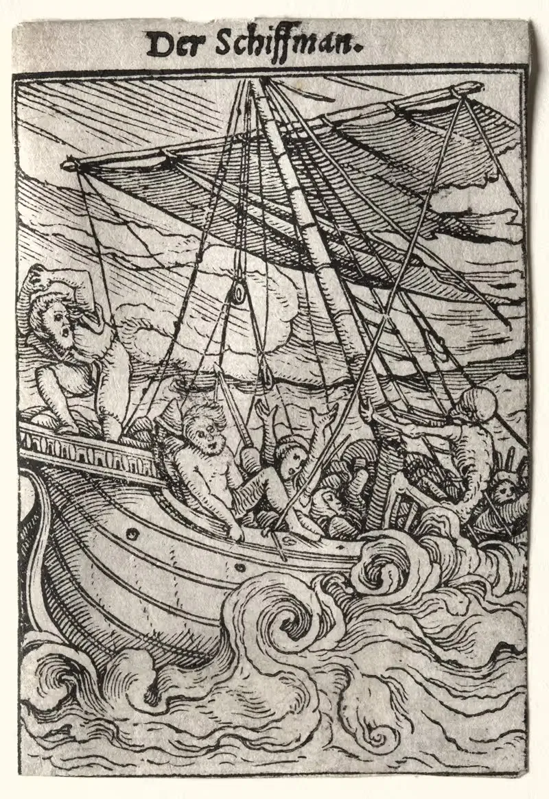 Моряк by Ганс Хольбейн Младший, c. 1526 — digital art print download