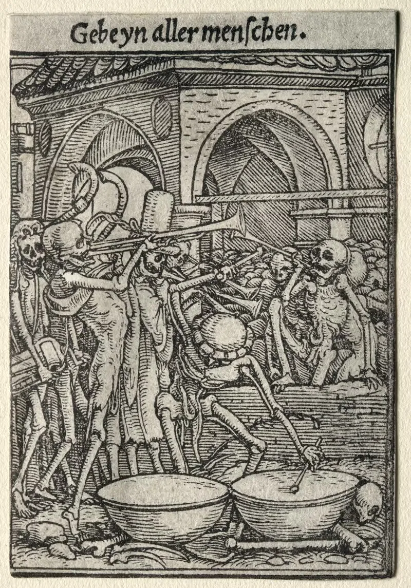 The Trumpeters of Death — Hans Holbein The Younger