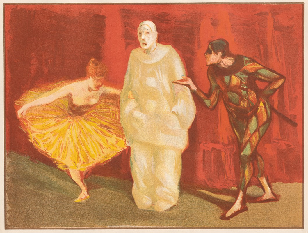 Pantomime by Henri-Gabriel Ibels, 1898-1899 — digital art print download