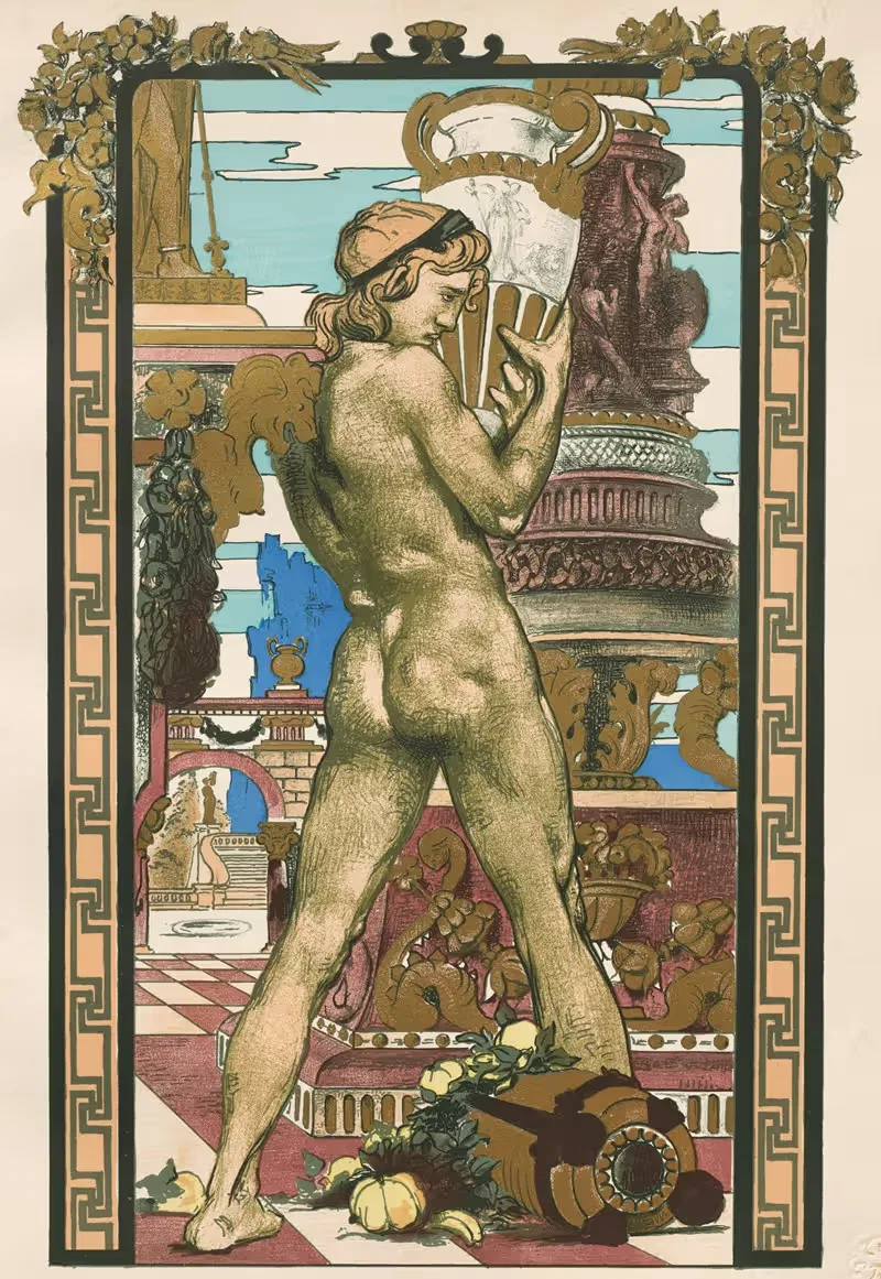 Porteur d'Amphore by Maurice Desvallières, 1898-1899 — digital art print download
