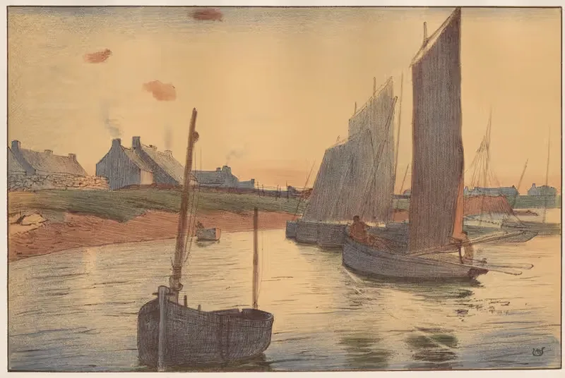Грусть на море by Рауль Андре Ульман, 1898-1899 — digital art print download