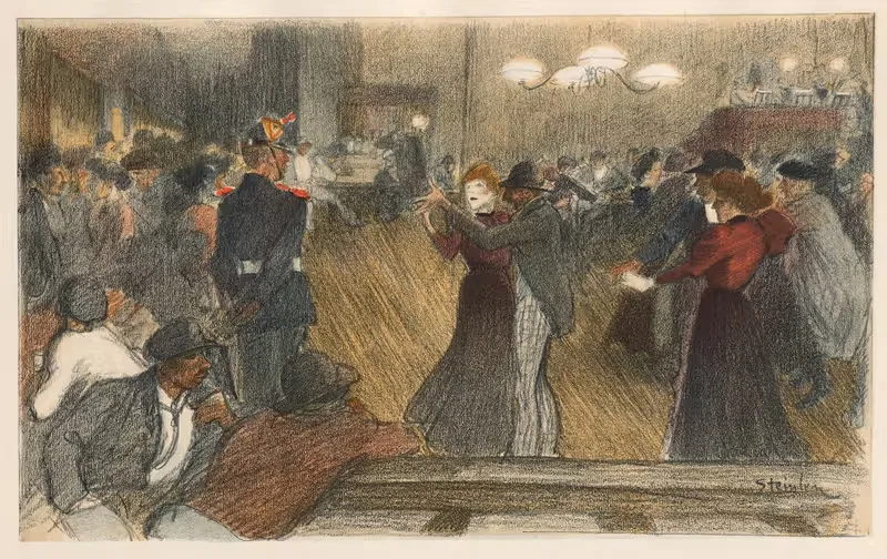 Бал у барьера by Теофиль Александр Стенлен, 1898-1899 — digital art print download