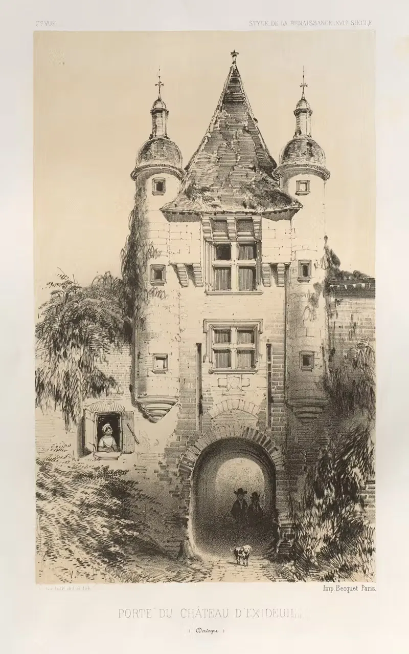 Porte du Chateau d'Exideuil (Dordogne) — Victor Petit