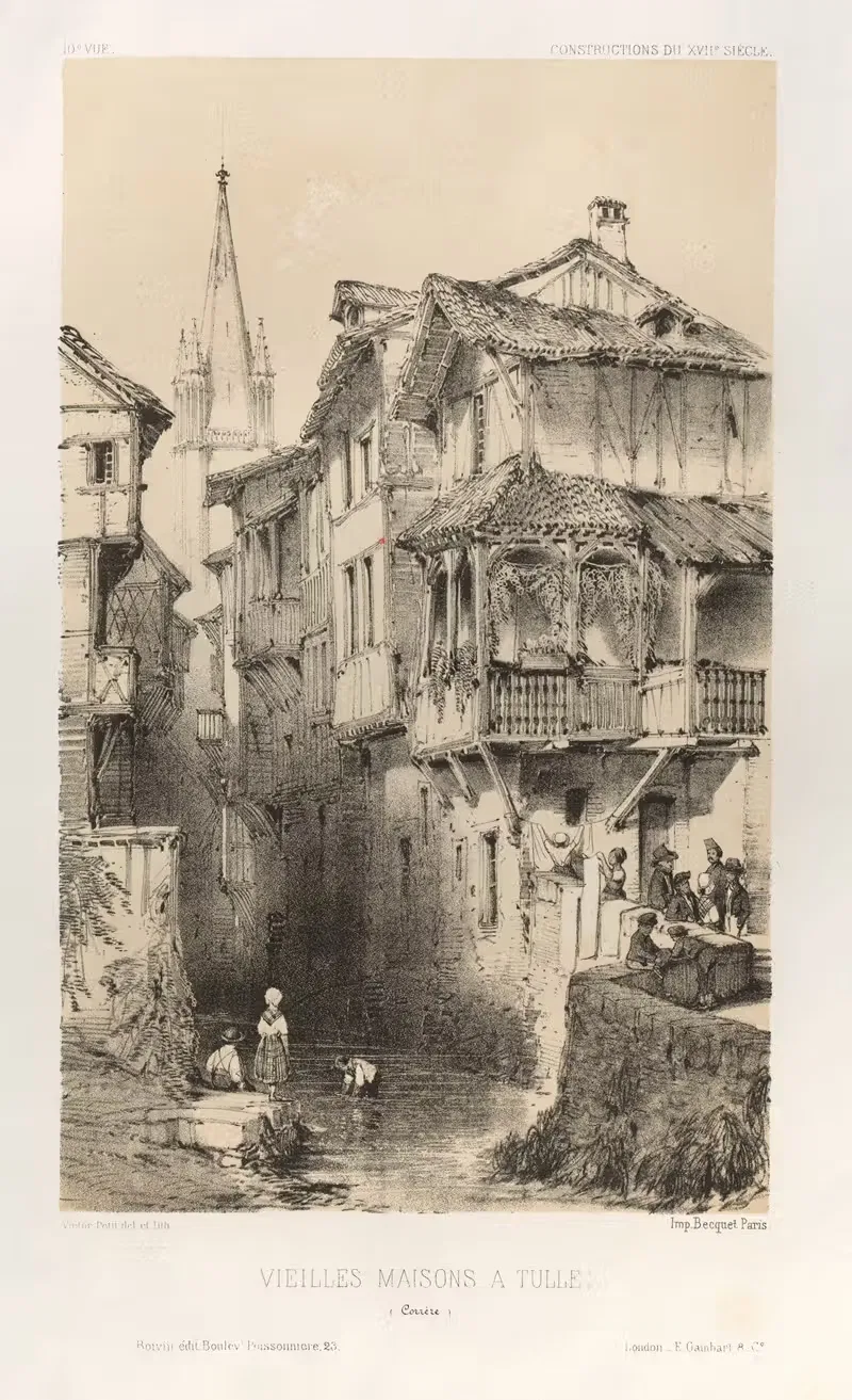 Vielles Maisons A Tulle (Correze) — Victor Petit