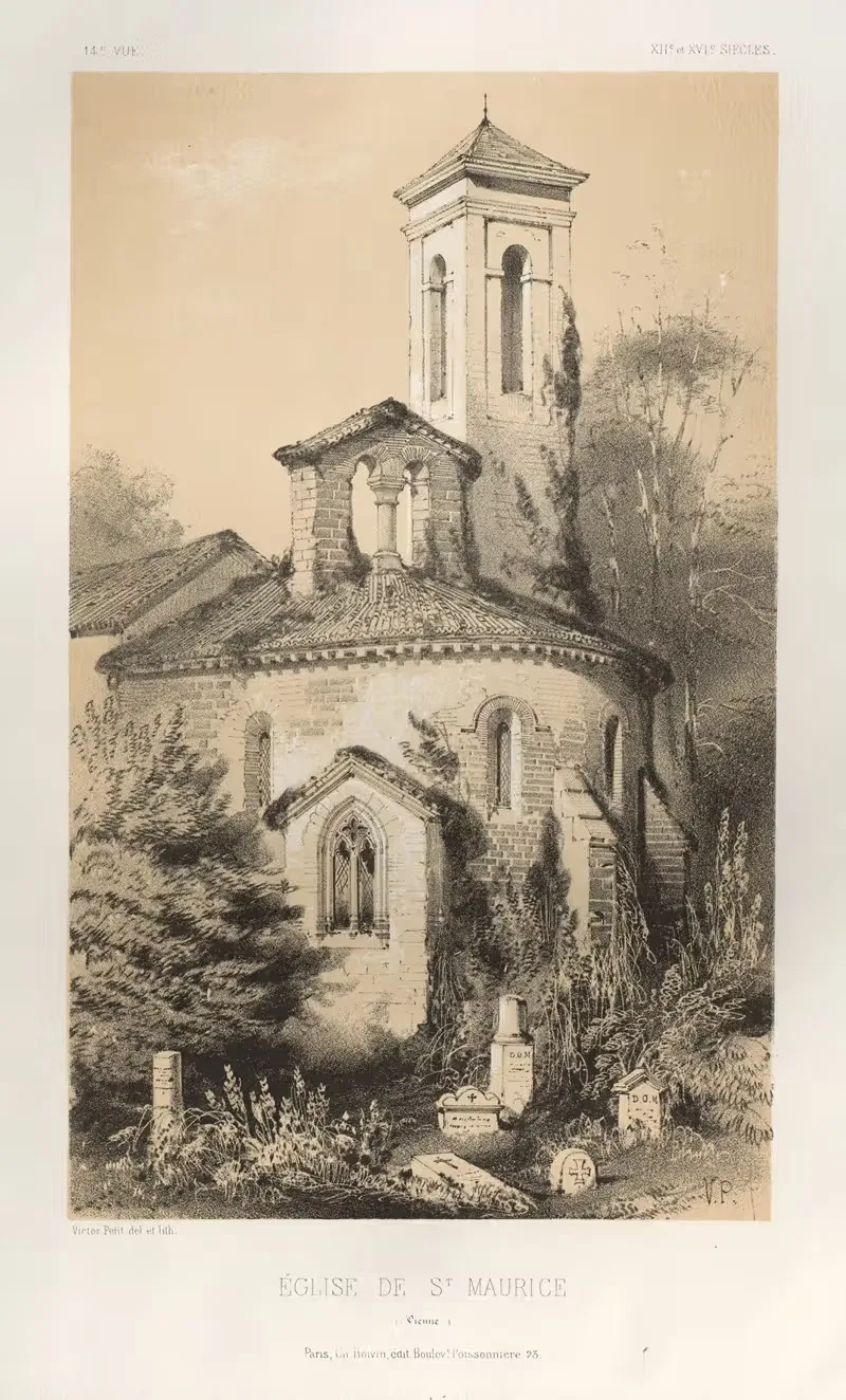 Церковь Святого Мориса (Вена) by Виктор Пети, 1860 — digital art print download