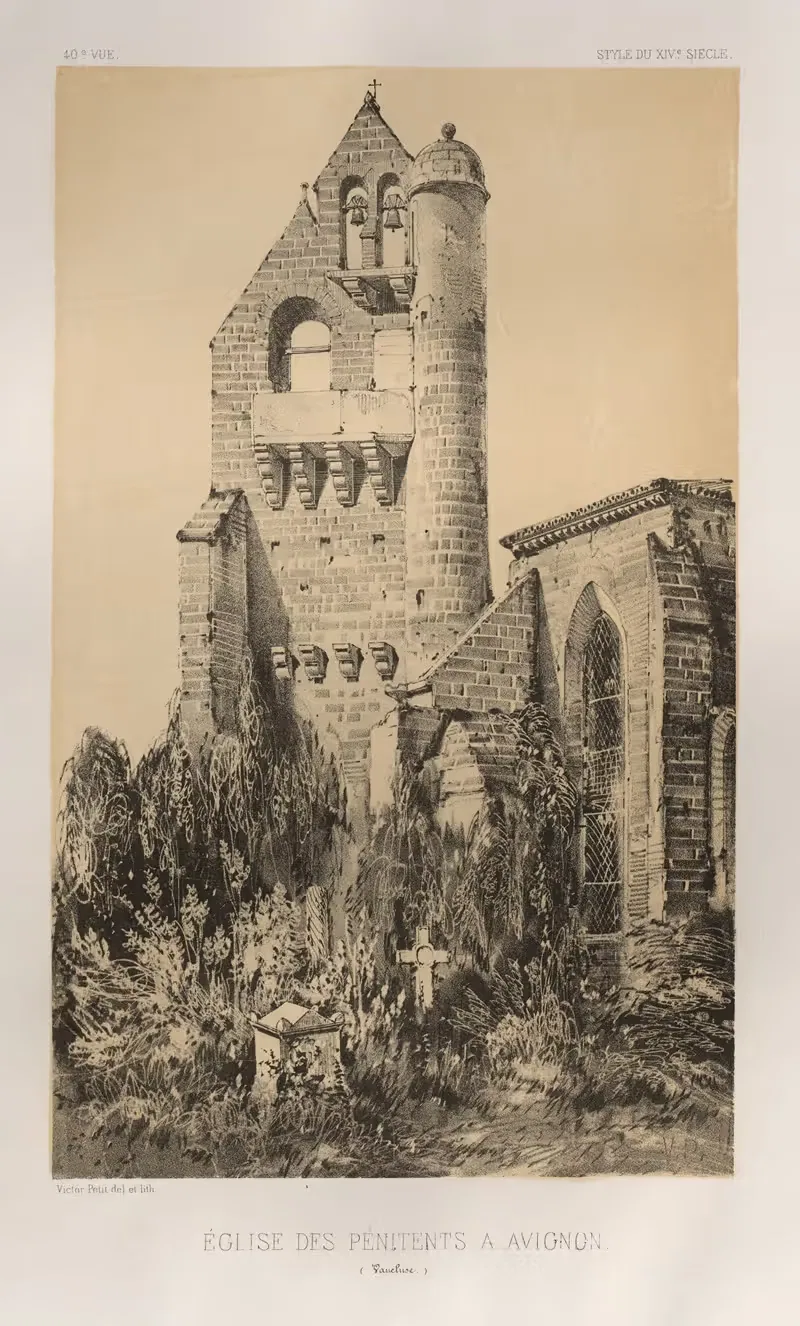 Église Des Pénitents À Avignon (Vaucluse) — Victor Petit