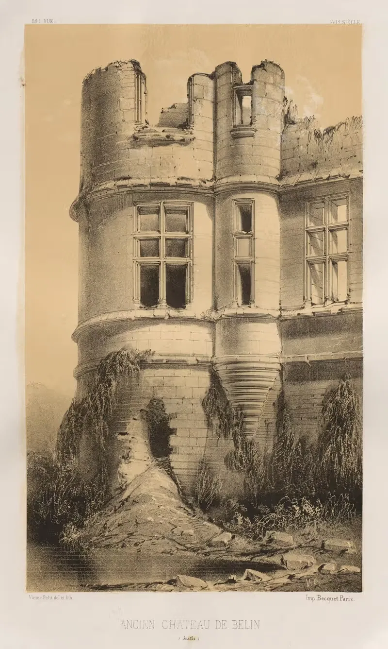 Ancien Château de Belin (Sarthe) — Victor Petit