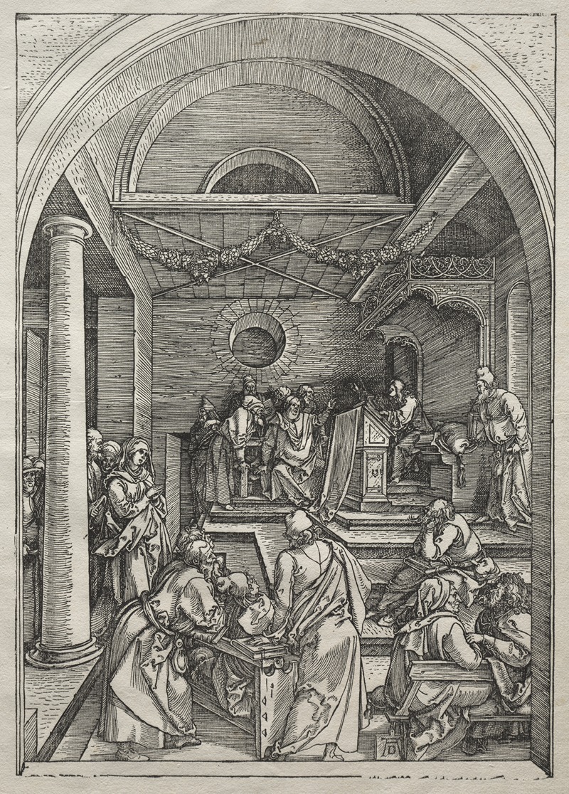 Christ Among the Doctors by Альбрехт Дюрер, 1504–1505 — digital art print download