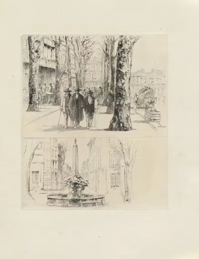 Фредерик Мистраль; Мемуары и рассказы Пл.06 by Огюст Бруэ, 1937 — digital art print download