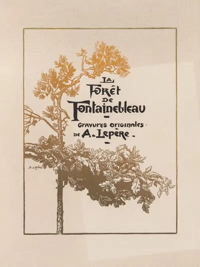 Лес Фонтенбло – Обложка by Огюст Луи Лепер, 1890 — digital art print download