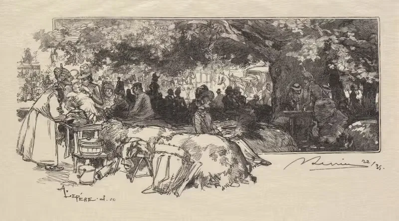 Столовая матери Пишар by Огюст Луи Лепер, 1890 — digital art print download