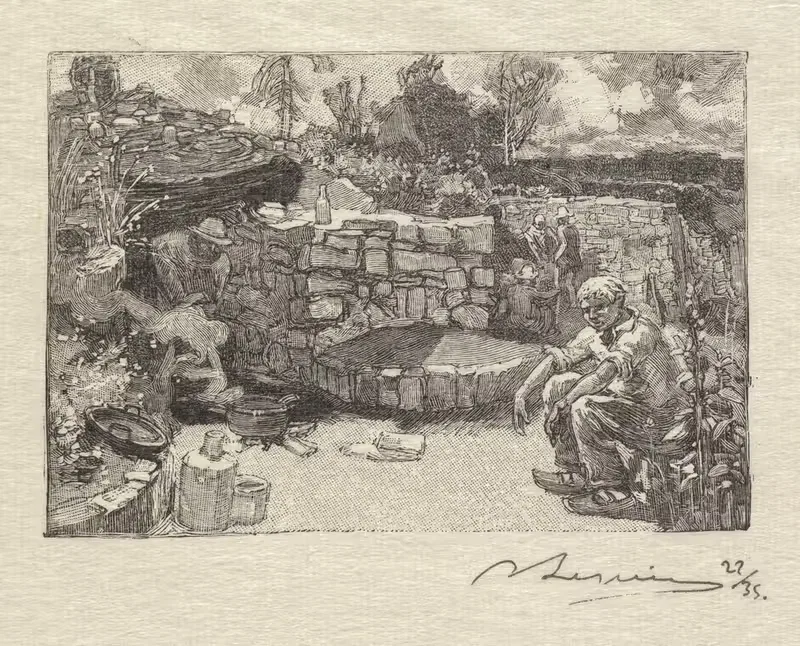 Ложи каменщика by Огюст Луи Лепер, 1890 — digital art print download