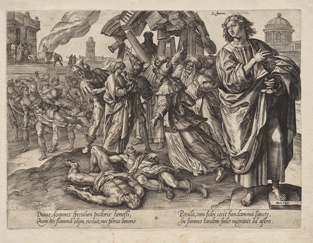 St. John by Генрик Гольциус, c. 1578 — digital art print download