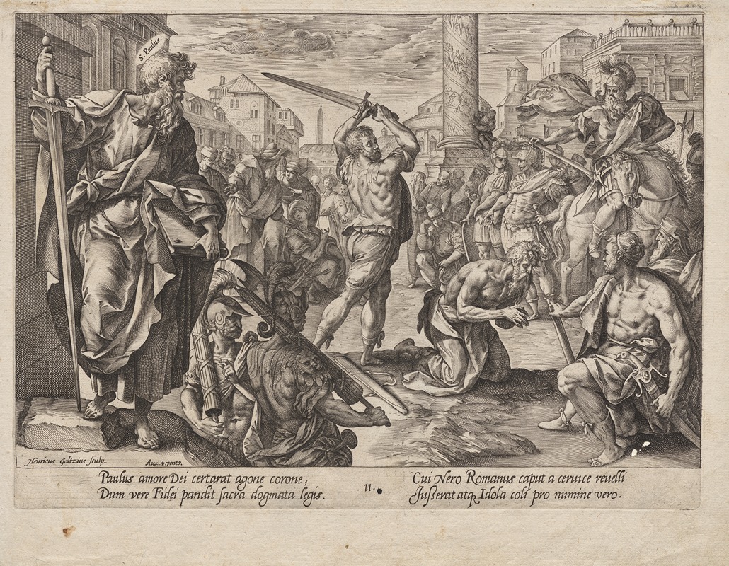 St. Paul by Генрик Гольциус, c. 1578 — digital art print download