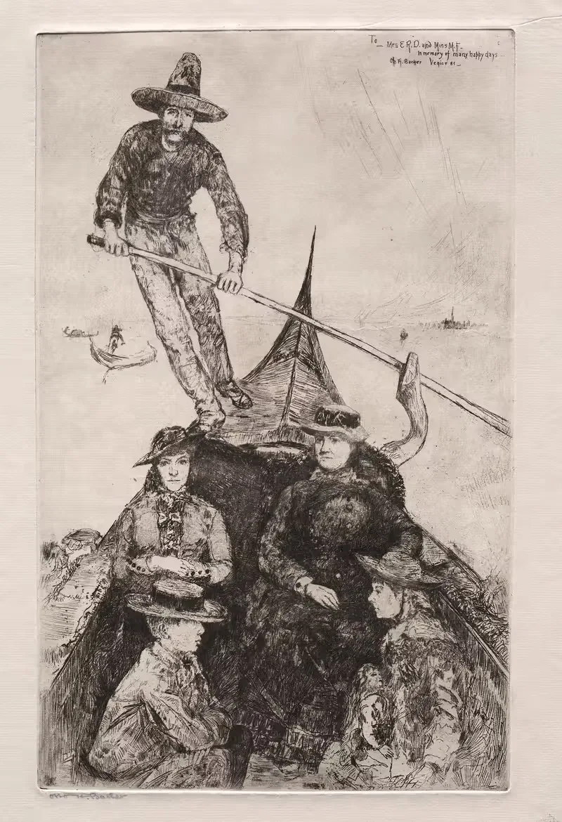 Джованни, гондольер by Отто Генри Бахер, 1881 — digital art print download