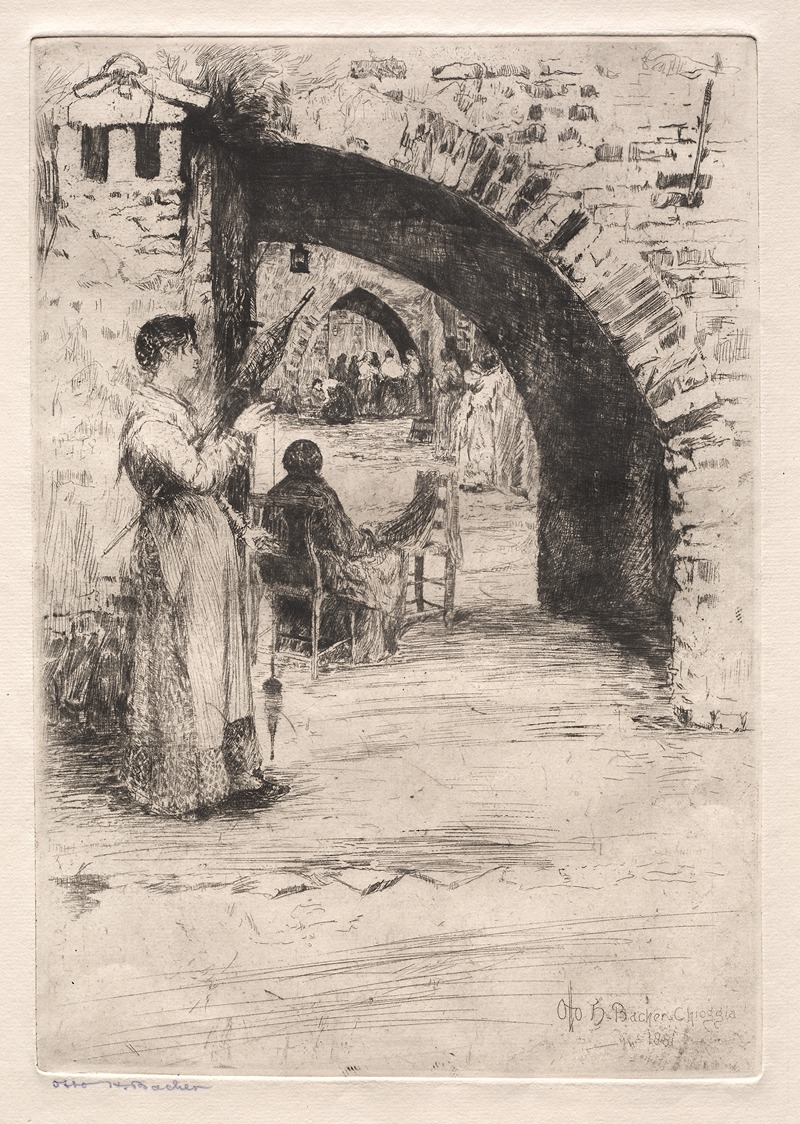 Net Makers by Otto Henry Bacher, 1881 — digital art print download