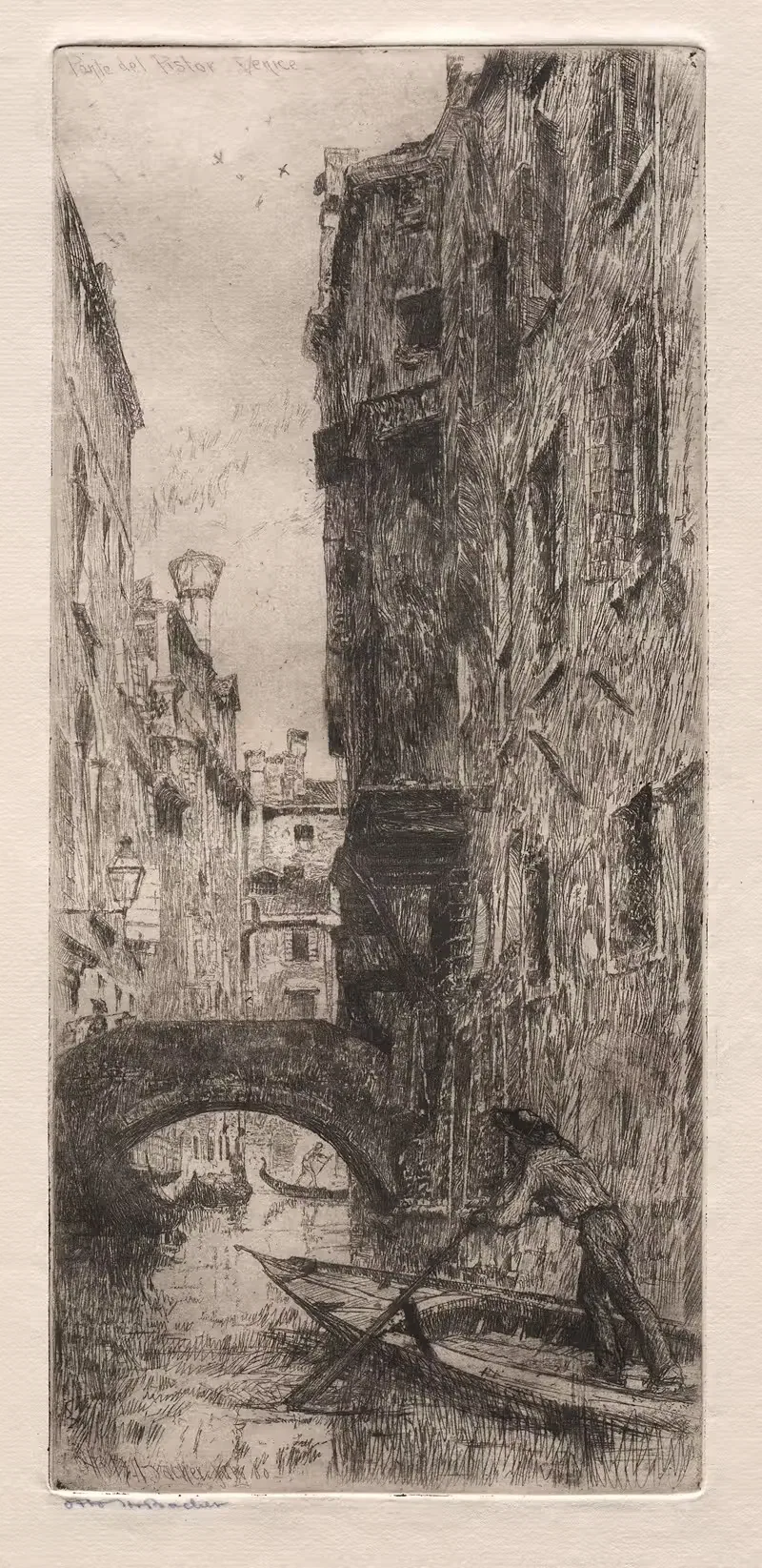 Мост Пистор, Венеция by Отто Генри Бахер, 1881 — digital art print download