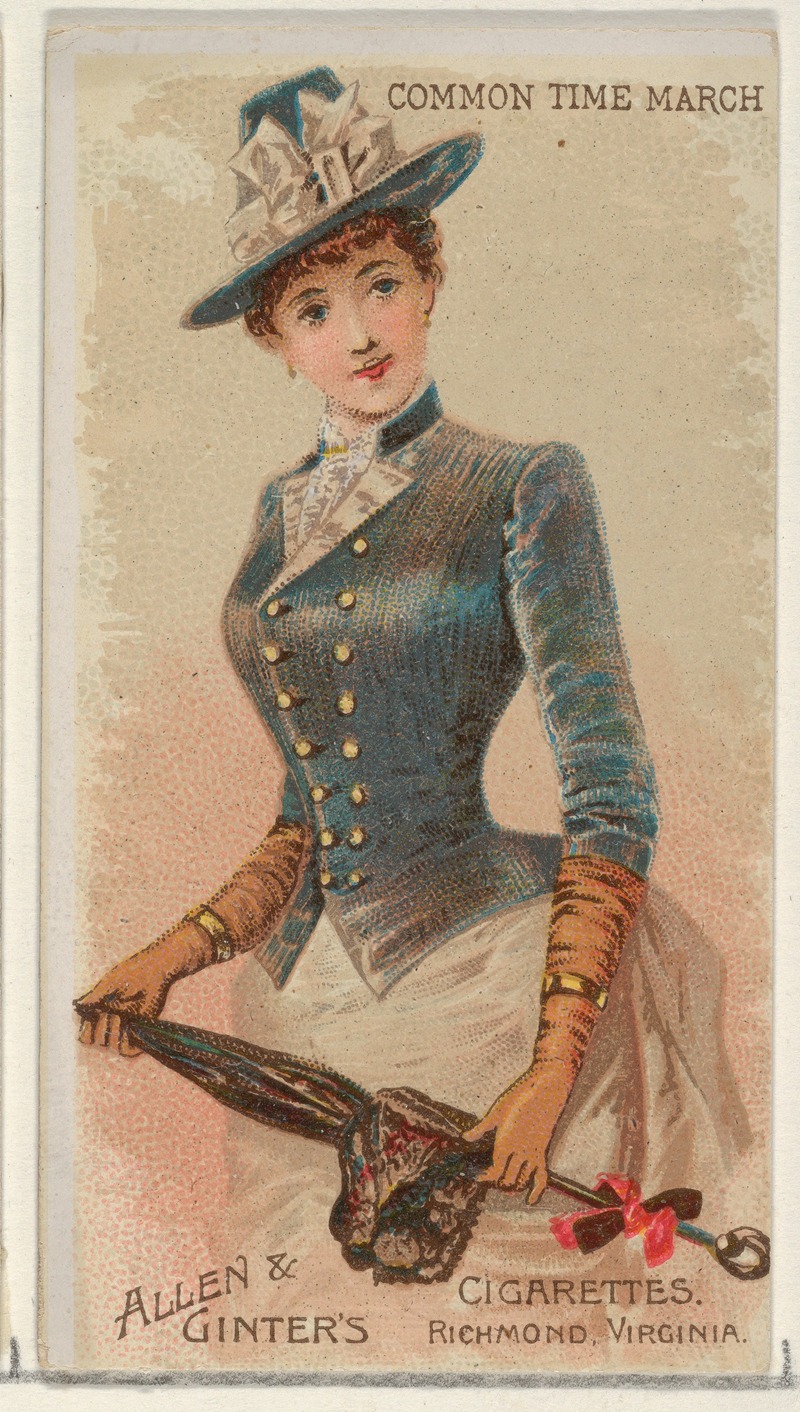Common Time March by Allen & Ginter, 1888 — digital art print download