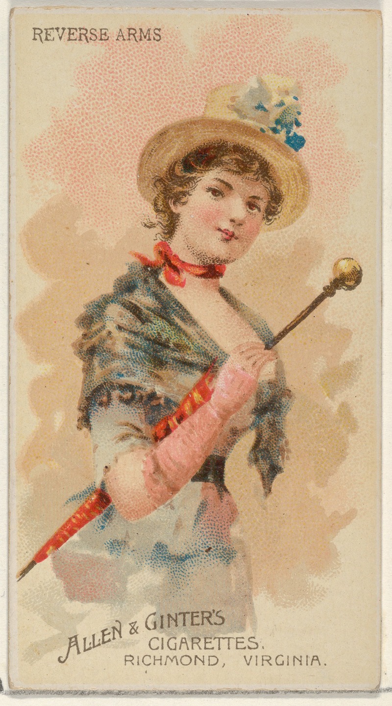 Reverse Arms by Allen & Ginter, 1888 — digital art print download