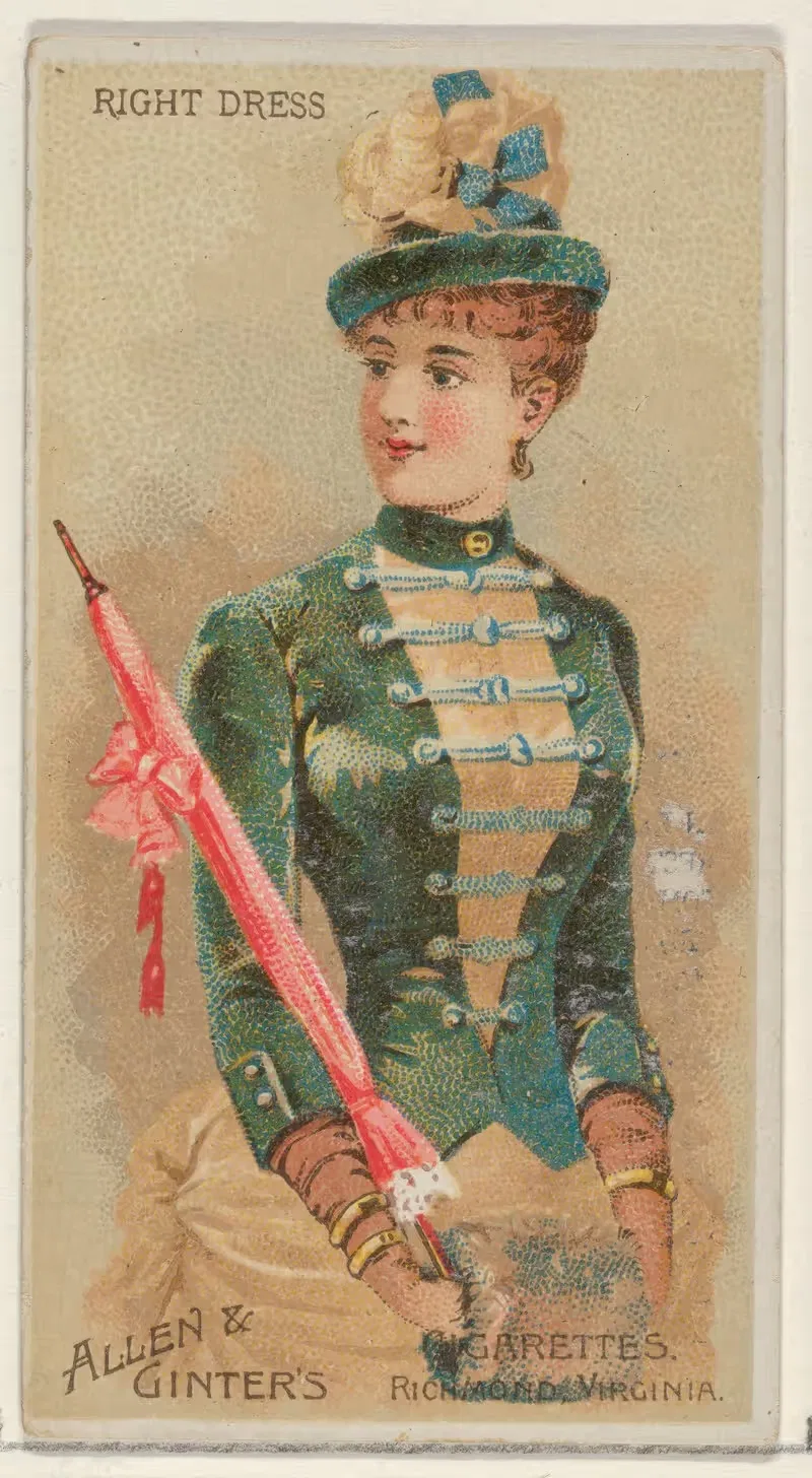 Right Dress by Allen & Ginter, 1888 — digital art print download