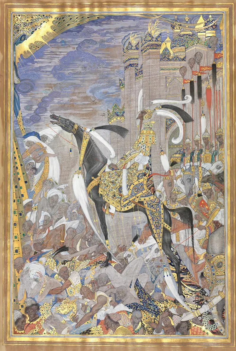 Victorious Army Entering City After Siege — Anonymous