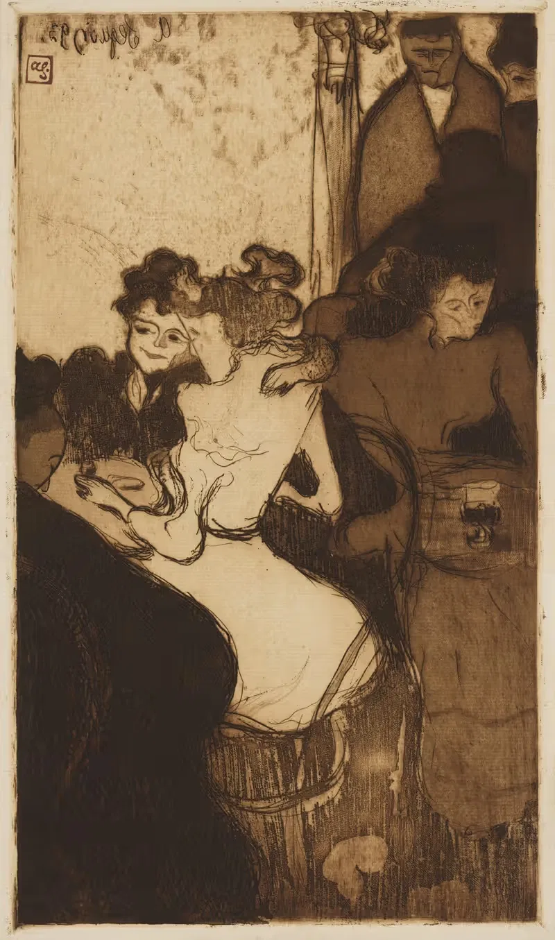 The Bar (Le Bar) by Armand Seguin, 1893 — digital art print download