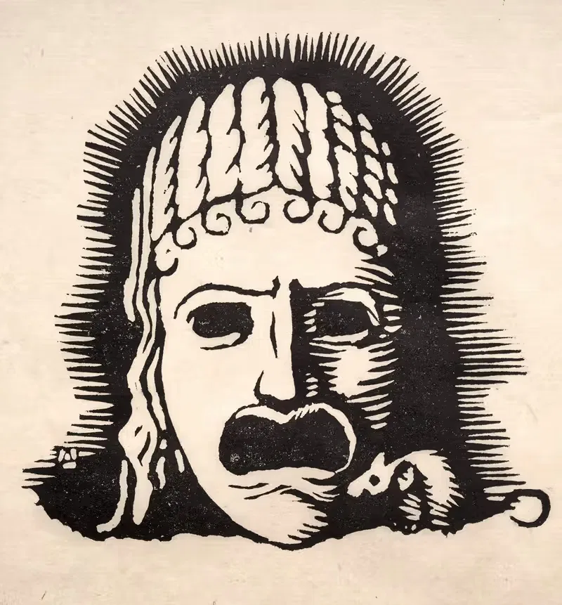 Греческая маска с мышью by Артур Аллен Льюис — digital art print download