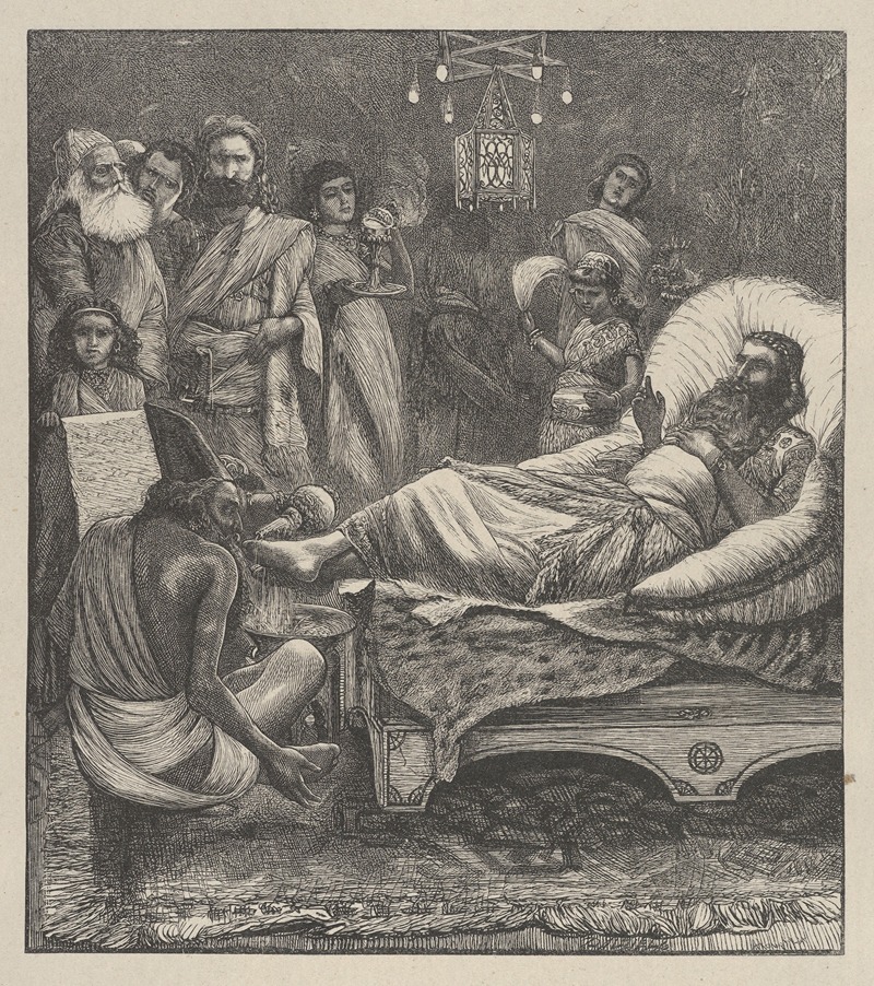 The Chronicles Being Read to the King by Артур Бойд Хоутон — digital art print download