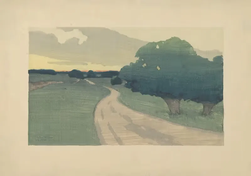 The Long Road – Argilla Road, Ipswich — Arthur Wesley Dow