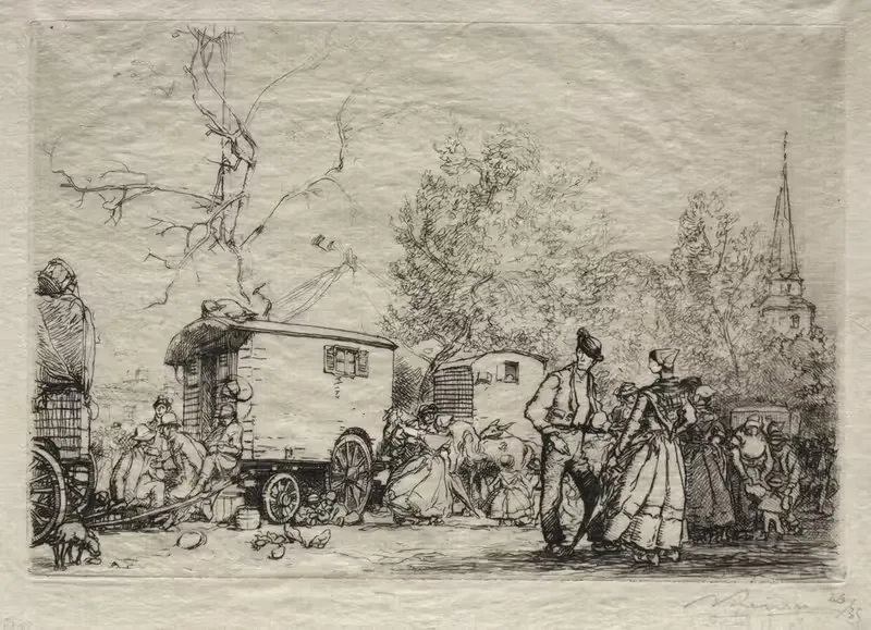 At the Fair St. Jean de Mont — Auguste Louis Lepère
