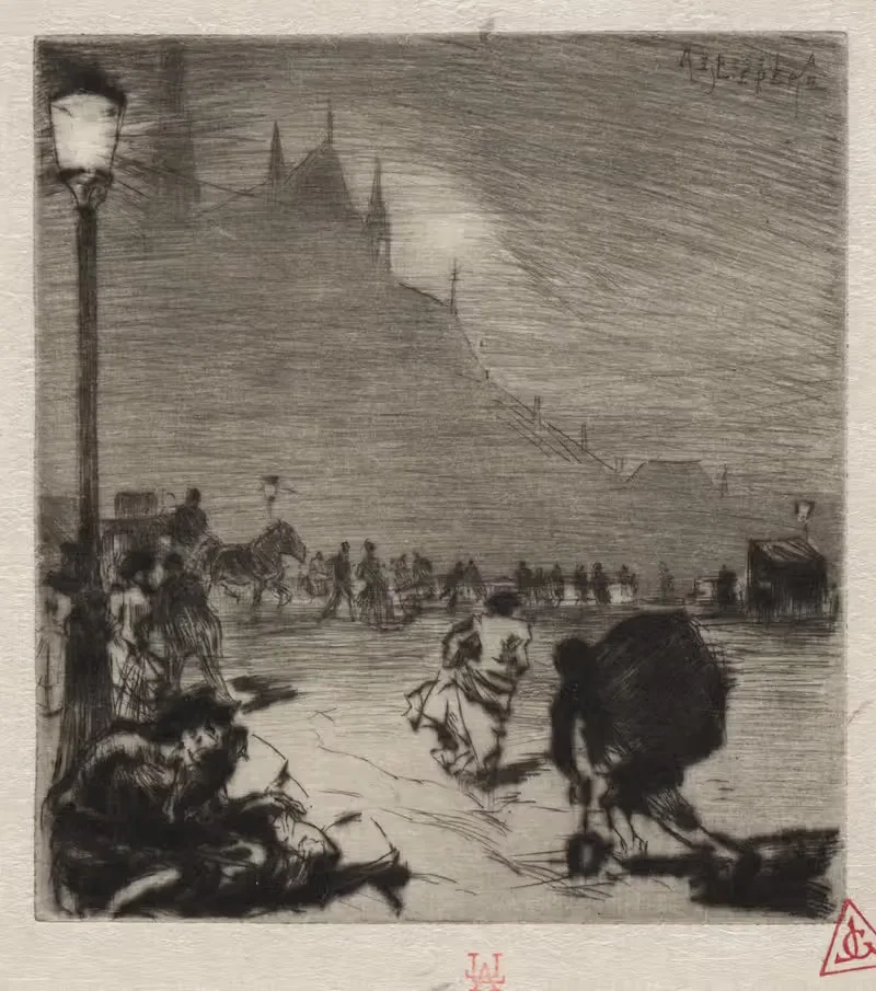 Au Coin du Pont-aux-Doubles — Auguste Louis Lepère
