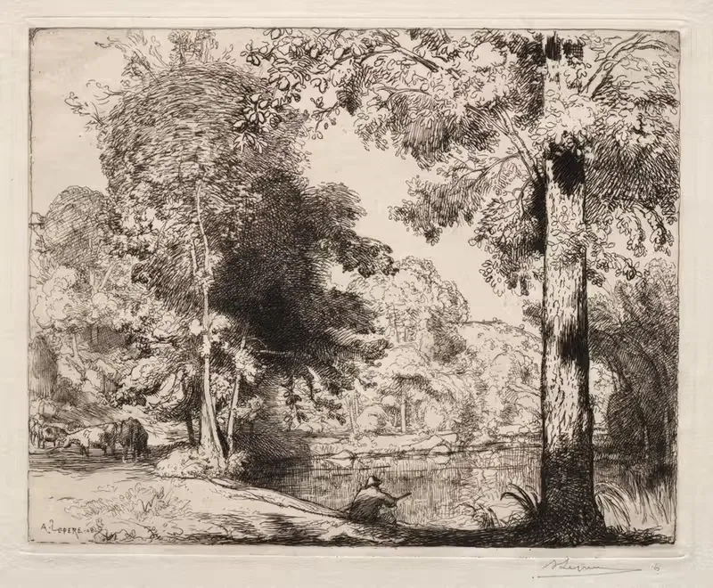 Bords de la Vie by Auguste Louis Lepère, 1908 — digital art print download