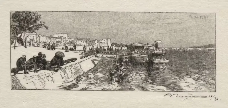 Эмбаркадеро в Берси by Огюст Луи Лепер, 1890 — digital art print download
