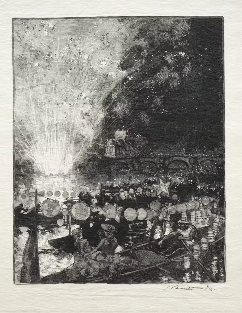 Венецианский праздник by Огюст Луи Лепер, 1889 — digital art print download