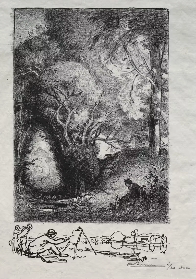 Ущелье в июне by Огюст Луи Лепер, 1913 — digital art print download