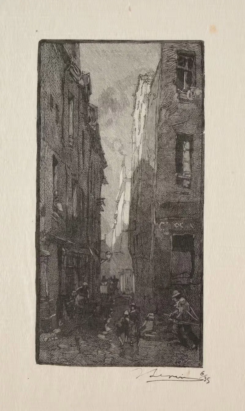 Улица Кордье by Огюст Луи Лепер, 1885 — digital art print download