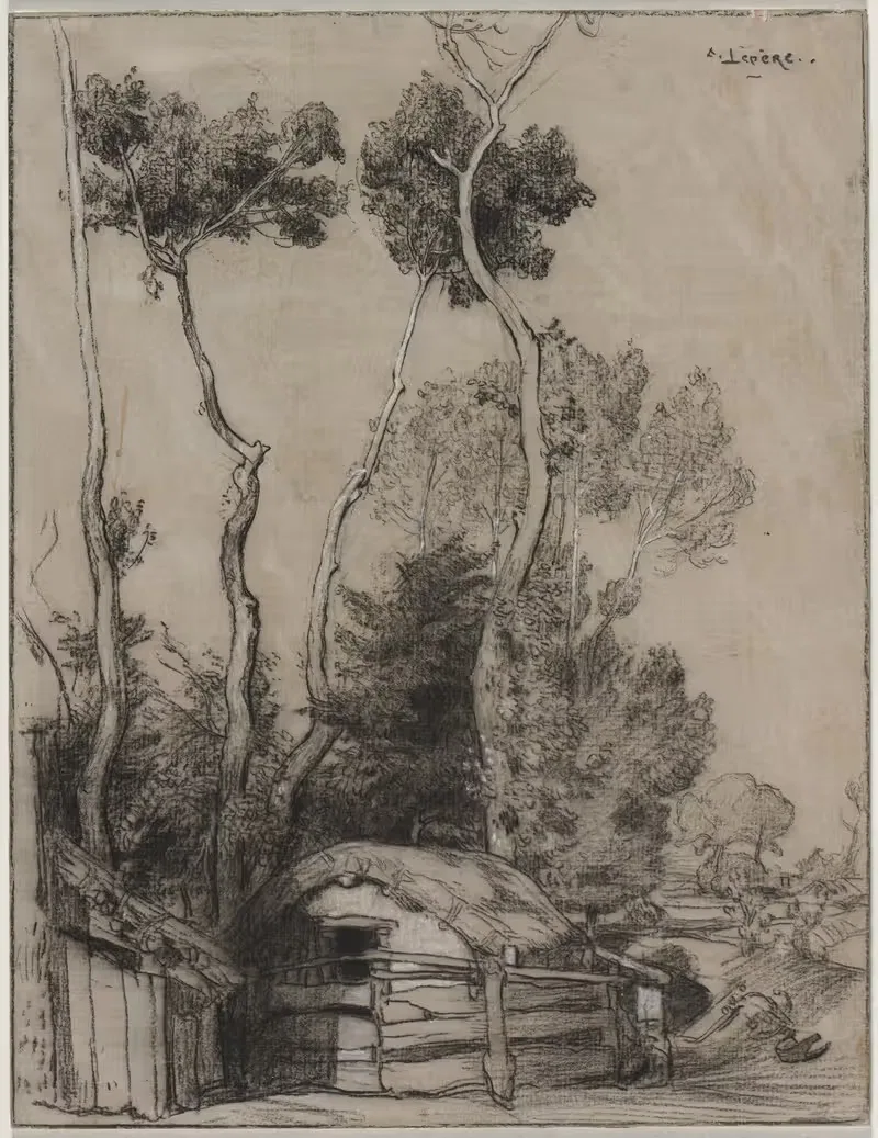 Landscape with Cottages by Auguste Louis Lepère — digital art print download