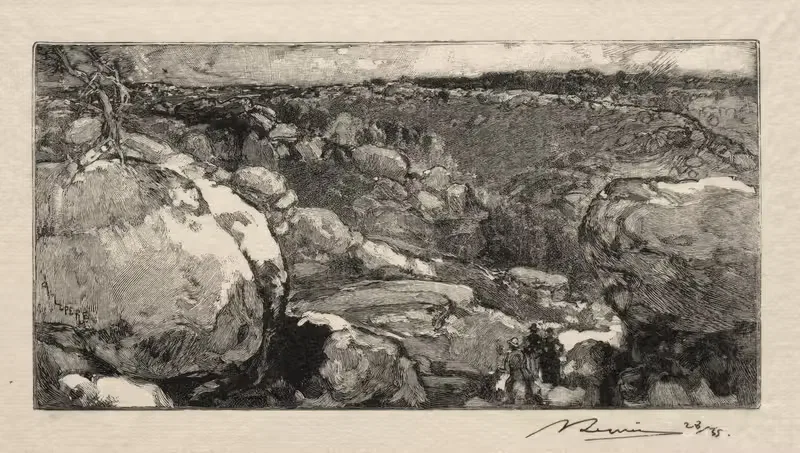 Цирк на Лонг-Рошере by Огюст Луи Лепер, 1888 — digital art print download