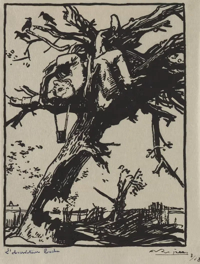 Наблюдатель боче by Огюст Луи Лепер, 1914 — digital art print download
