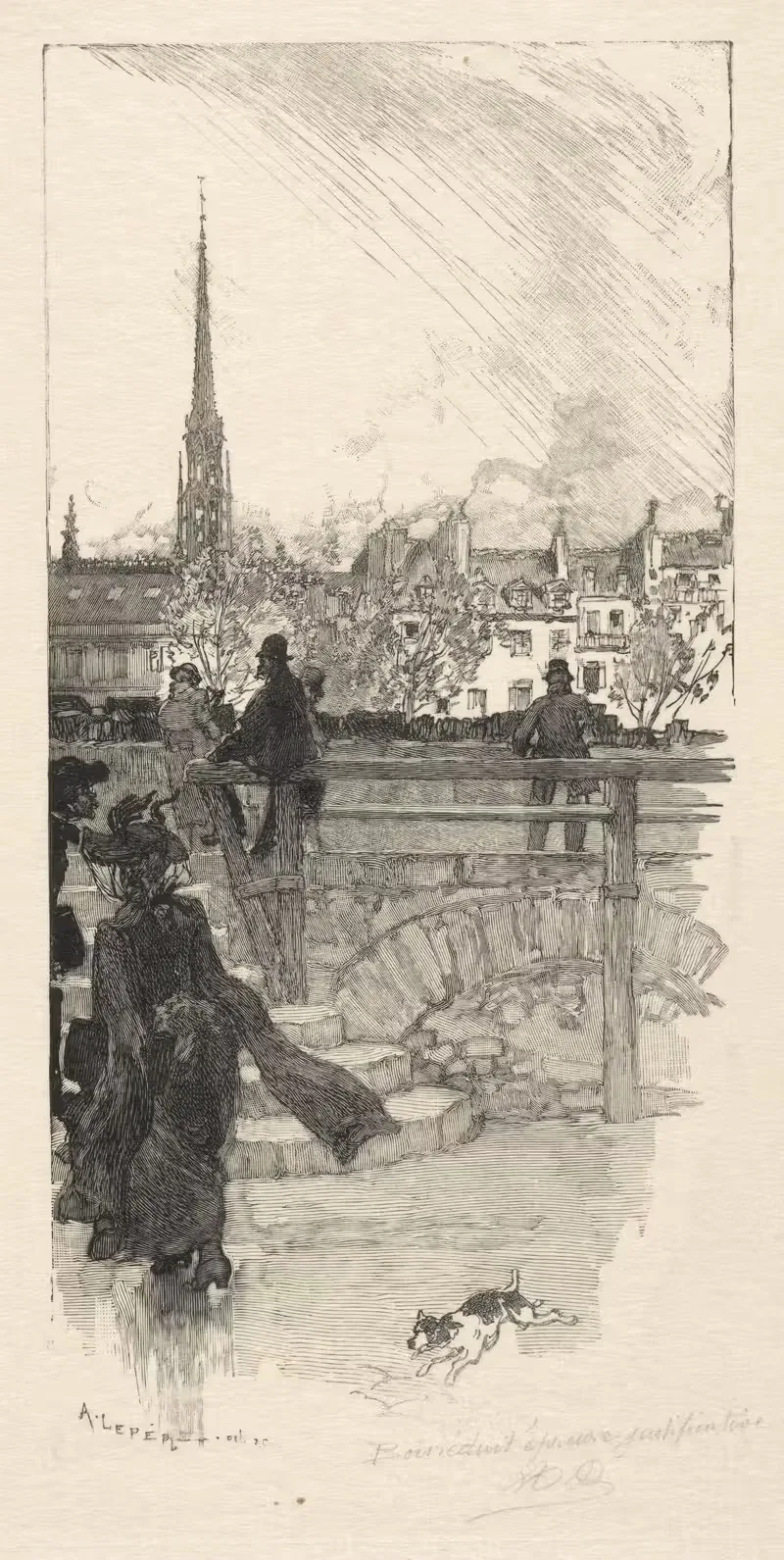 Quai des Grands Augustins, Париж — Огюст Луи Лепер
