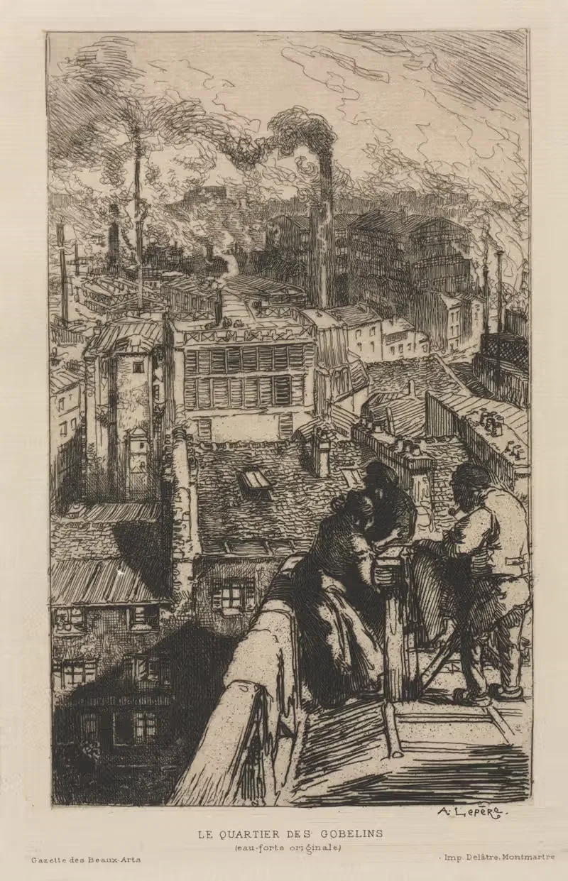 Гобеленовый квартал by Огюст Луи Лепер, 1893 — digital art print download