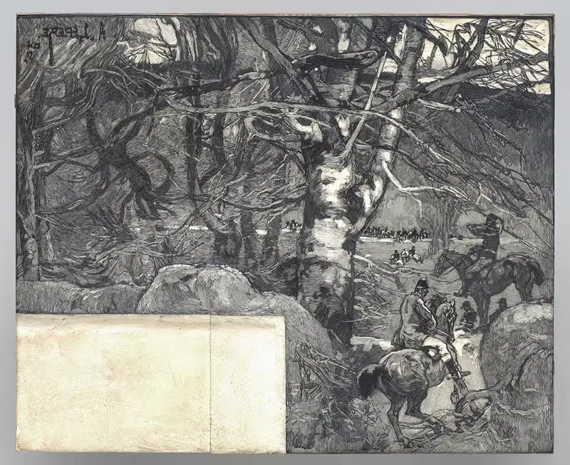 Охота, Мон Жерар by Огюст Луи Лепер, 1887 — digital art print download