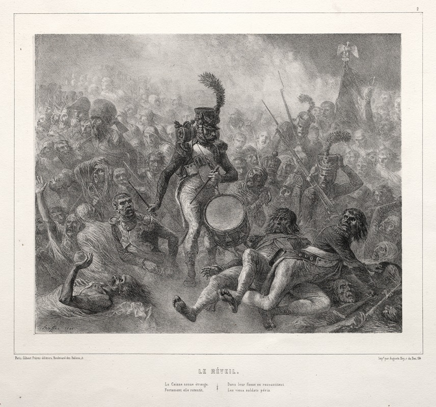 Пробуждение by Денис Огюст Мари Раффе, 1832 — digital art print download
