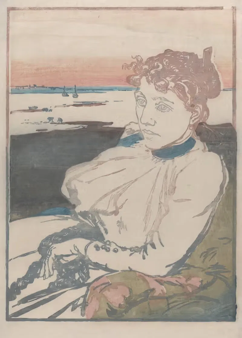 Выздоравливающая, мадам Лепер by Огюст Луи Лепер, 1892 — digital art print download