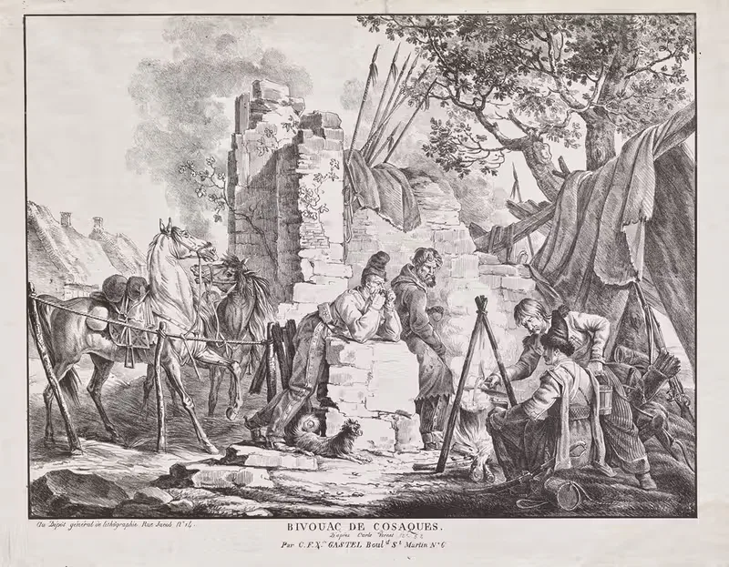 Bivouac de Cosaques by Carle Vernet — digital art print download