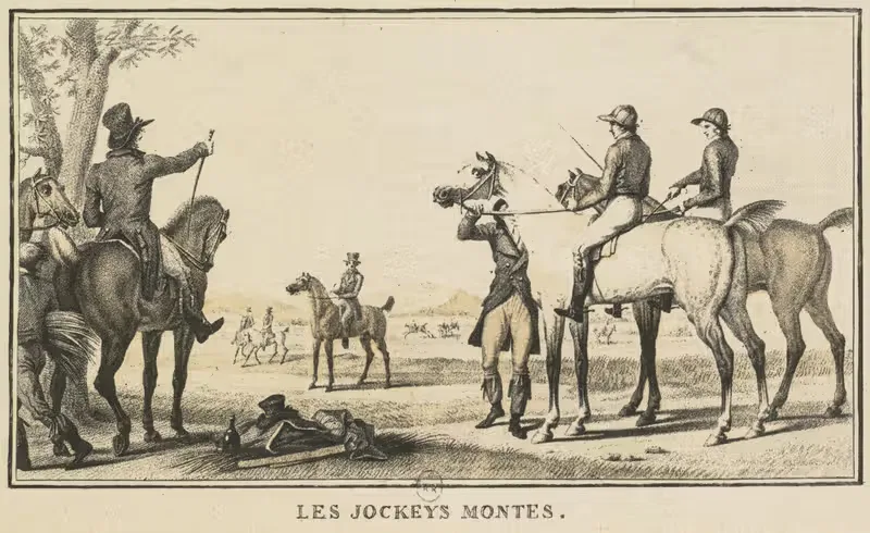 Le jockey montant a cheval — Carle Vernet