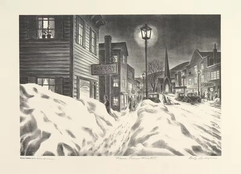 Home Town Winter by Carlos Anderson — digital art print download