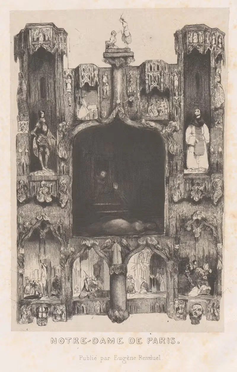 Нотр-Дам де Пари by Селестен Нантёй, 1832 — digital art print download