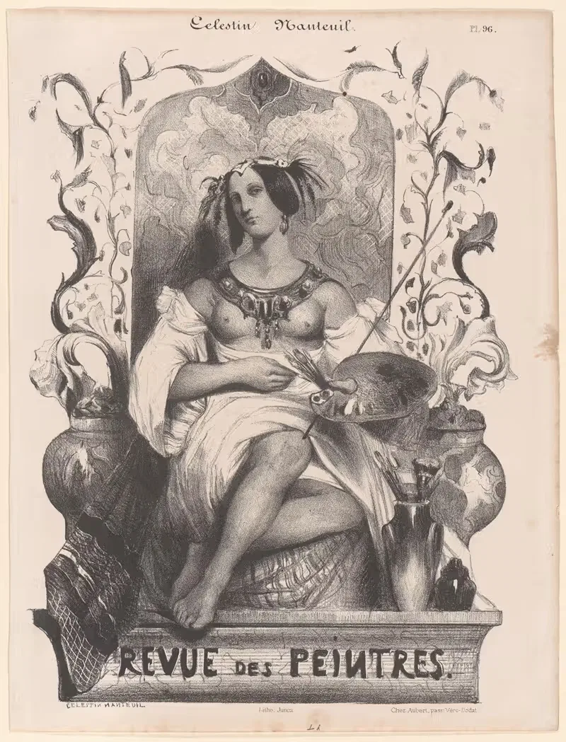 Title Page for the Revue de Peintres — Celestin Nanteuil
