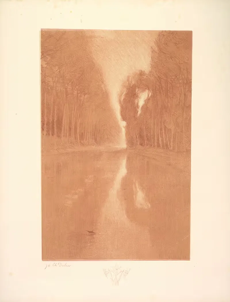 Пейзаж, Плита 2, Ремарка, звездные цветы by Шарль Мари Дюлак, 1892–1893 — digital art print download